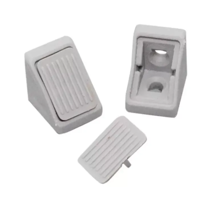 Discount Decmo Lot de 10 équerres d'assemblage 2 trous avec cache