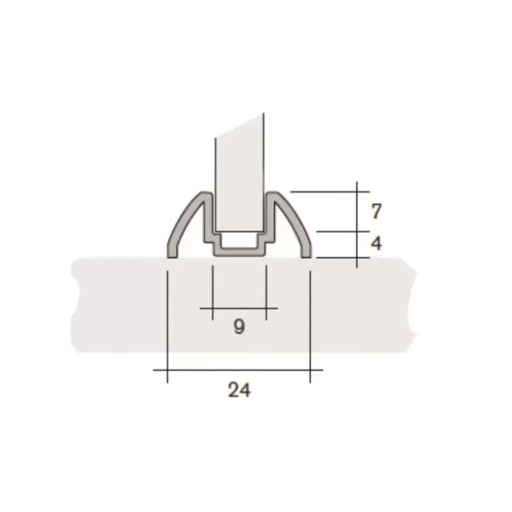 Hot Decmo Rail de guidage en applique 250 cm