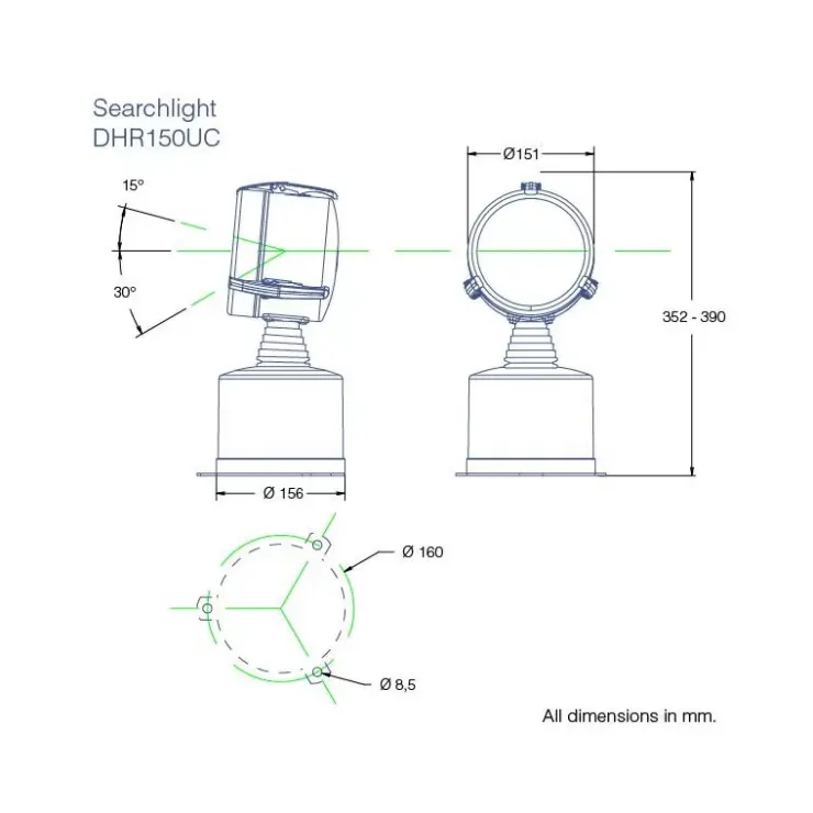 Clearance DHR Projecteur LED 150UC