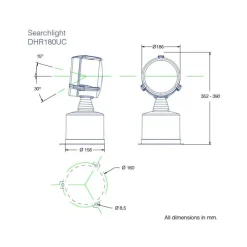Online DHR Projecteur LED 180UC