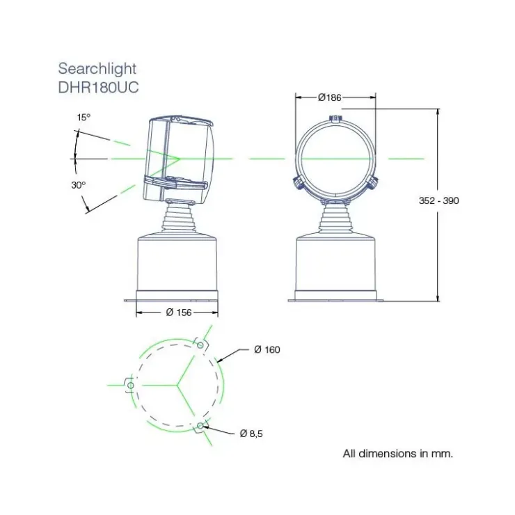Online DHR Projecteur LED 180UC