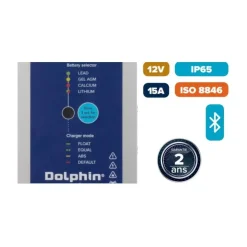 Discount Dolphin Charger DOLPHIN Chargeur Pro Lite 12V-15A BT
