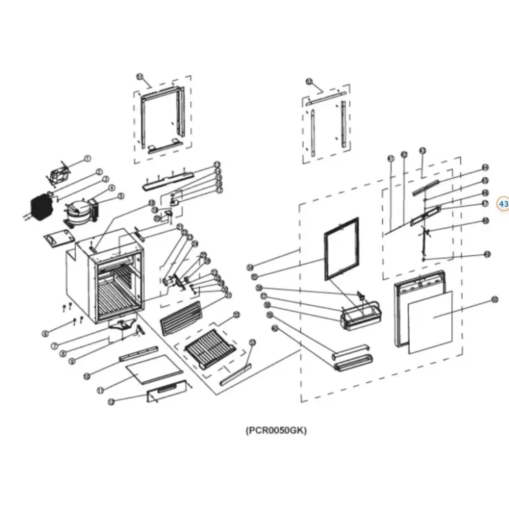 Dometic Pièces détachées réfrigérateur CR-0050