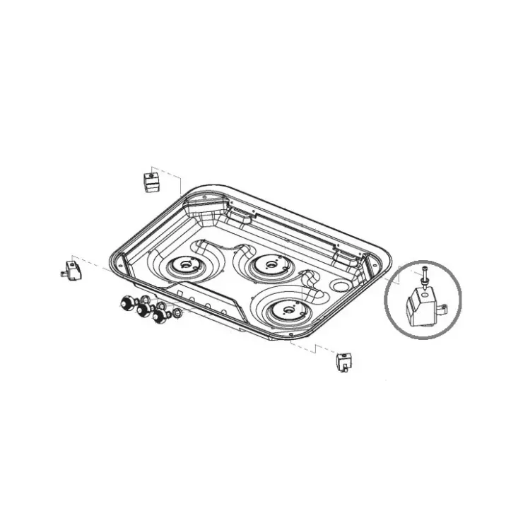 Sale Dometic SMEV fixation plan de cuisson