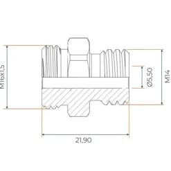 Clearance DREHMEISTER Adaptateur M16x1.5-M14