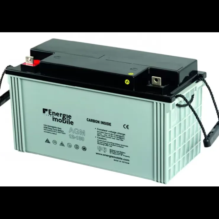 Hot Energie Mobile EM Batterie AGM plomb carbone 130Ah