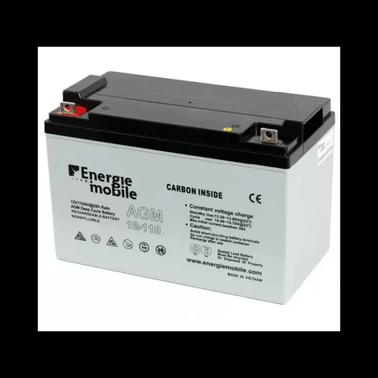 Best Energie Mobile EM Batterie AGM plomb carbone 110Ah