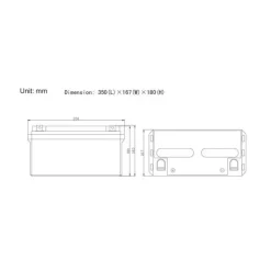 Hot Energie Mobile EM Batterie GEL plomb carbone 90Ah
