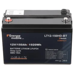 Energie Mobile EM Batterie Lithium LT 12-150 Ah HD-BT - 1920 Wh