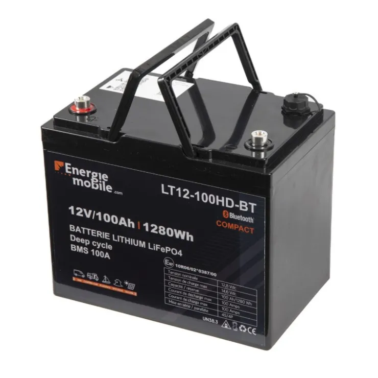 Outlet Energie Mobile EM Batterie Lithium LT 12-100 Ah HD-BT - 1280 Wh