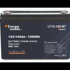 Sale Energie Mobile EM Batterie Lithium LT 12-100 BT 12 V | 1280 Wh