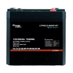 Energie Mobile EM Batterie Lithium LTPRO 12-600 Ah XP-BT | 7680 Wh