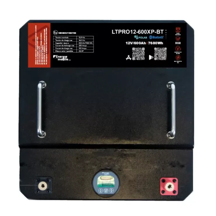 Energie Mobile EM Batterie Lithium LTPRO 12-600 Ah XP-BT | 7680 Wh