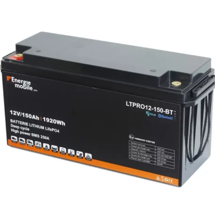 Sale Energie Mobile EM Batterie Lithium LTPRO 12-150 Ah Polar - 1536 Wh