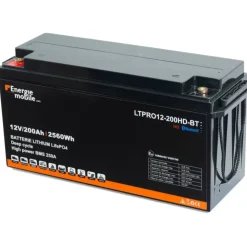 Online Energie Mobile EM Batterie Lithium LTPRO12-200 Ah HD-BT - 2560 Wh
