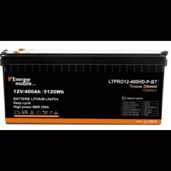 Best Energie Mobile EM Batterie Lithium LTPRO12-400 Ah HD-P-BT 5120 Wh