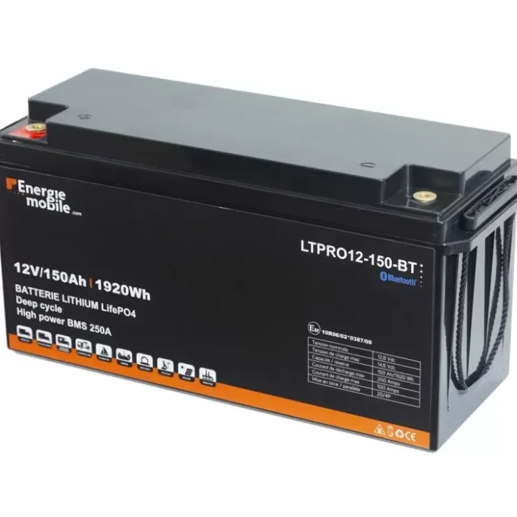 Energie Mobile EM Batterie Lithium LTPRO 12-150 Ah BT - 1920 Wh