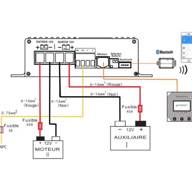 Online Energie Mobile EM Chargeur booster CB | 12/12 - 45A isolé