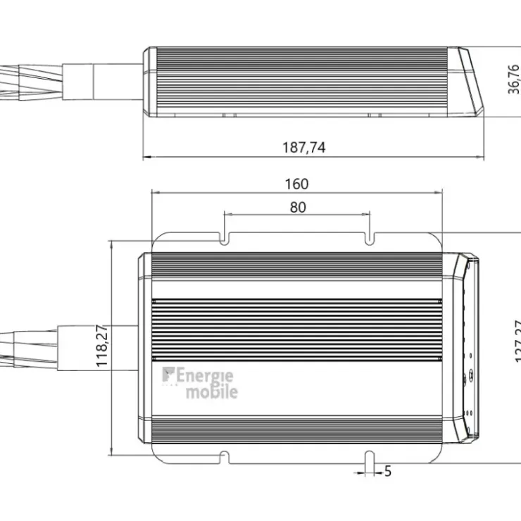 Energie Mobile EM Chargeur booster CB12-40 MPPT