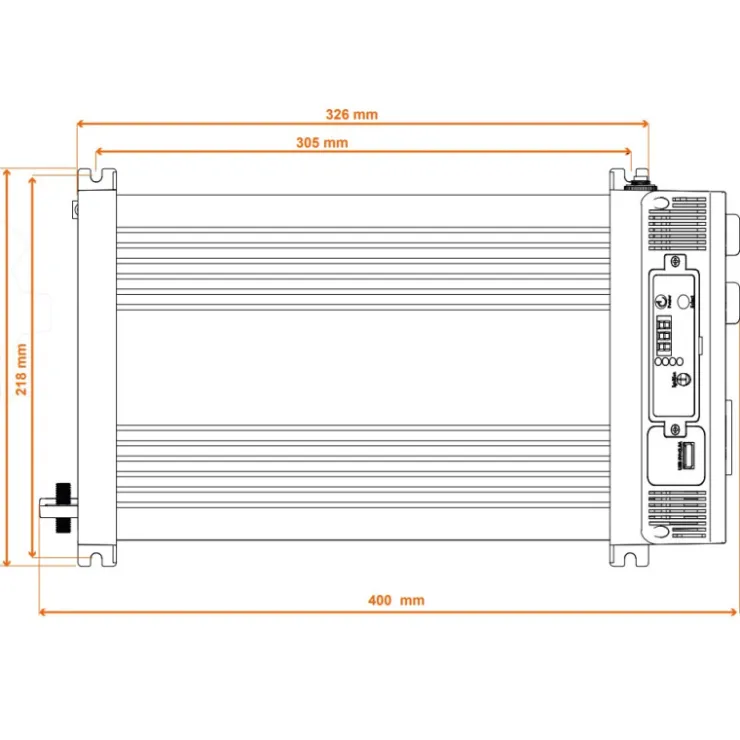 Best Energie Mobile EM Convertisseur sinusoïdal DC-AC | PS RT-V2 | 3300 Va