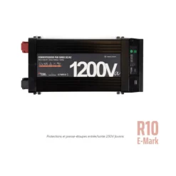 Energie Mobile EM Convertisseur sinusoïdal DC-AC | PS RT-V2 | 1200 Va
