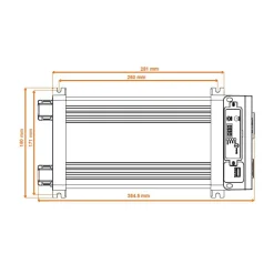 Energie Mobile EM Convertisseur sinusoïdal DC-AC | PS RT-V2 | 1200 Va
