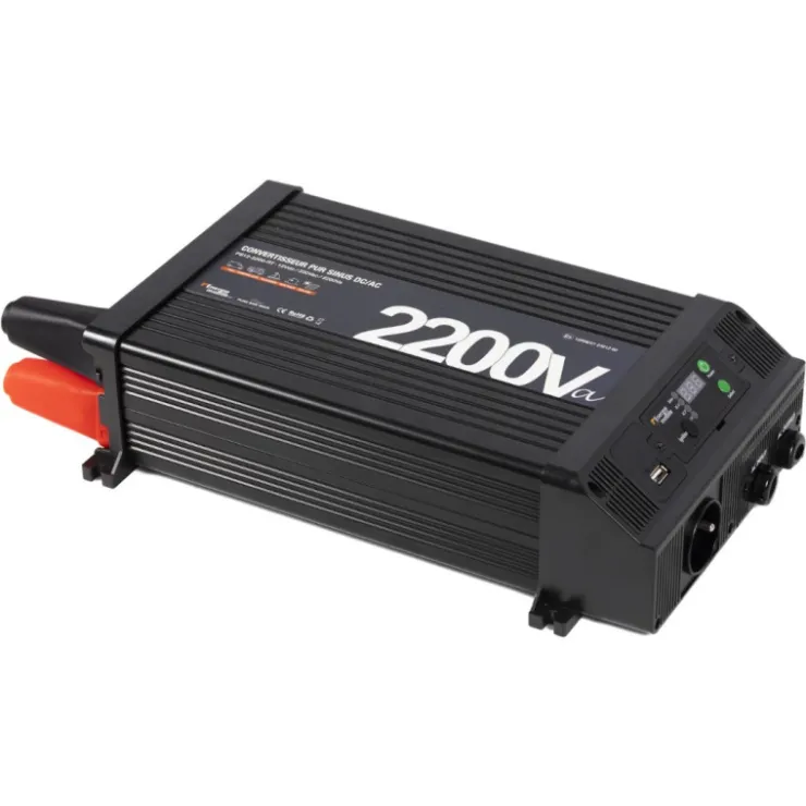 Sale Energie Mobile EM Convertisseur sinusoïdal DC-AC | PS RT-V2 | 2200 Va