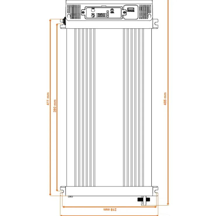 Online Energie Mobile EM Convertisseur sinusoïdal DC-AC | PS RT | 12 V | 4000 W