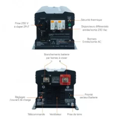 Outlet Energie Mobile EM CS+12-2500DIF Chargeur convertisseur 12 V
