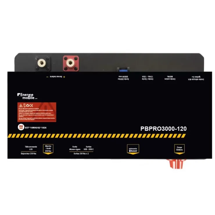 Best Energie Mobile EM Générateur lithium 230V POWERBOX | 3000 W / 120 Ah