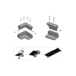 Hot Energie Mobile EM Kit cornières KC | Fixation panneau solaire