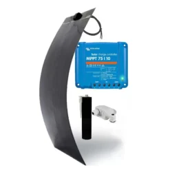 Discount Energie Mobile - Victron Energy EM Kit solaire A-flex 105 W Noir - VICTRON Régulateur MPPT