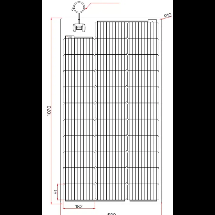 Outlet Energie Mobile EM Kit solaire CC A-Flex 120 W MPPT