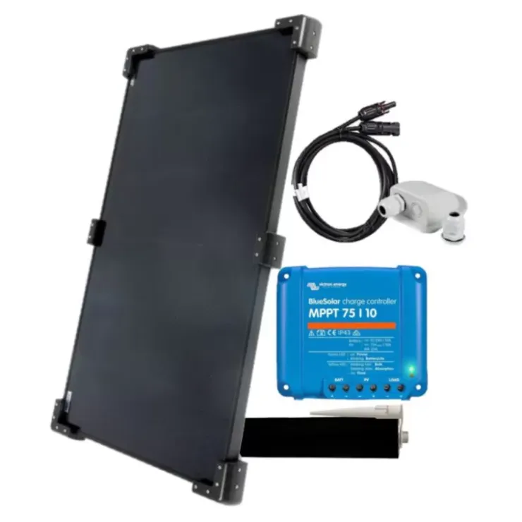 Clearance Energie Mobile - Victron Energy EM Kit solaire PERC noir 220 W - VICTRON Bluesolar MPPT 75/15