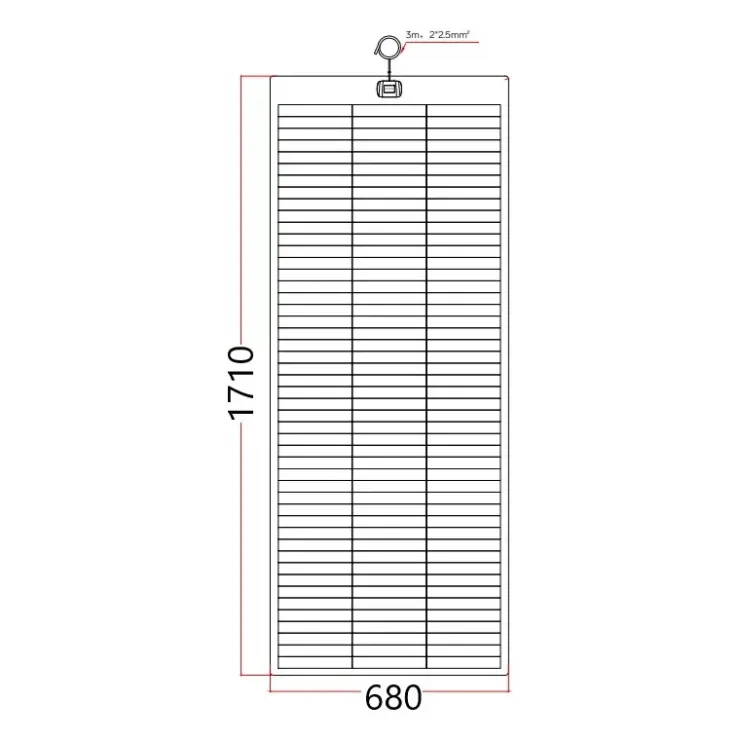 Sale Energie Mobile EM Panneau solaire PERC HD FLEX 230