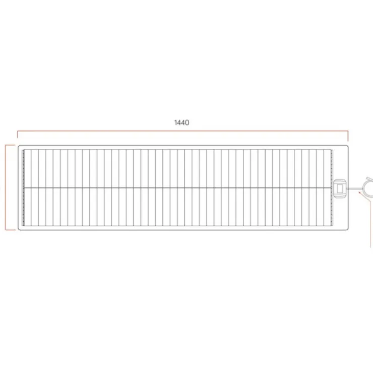 Online Energie Mobile EM Panneau solaire PERC HD Flex 100 | en longueur