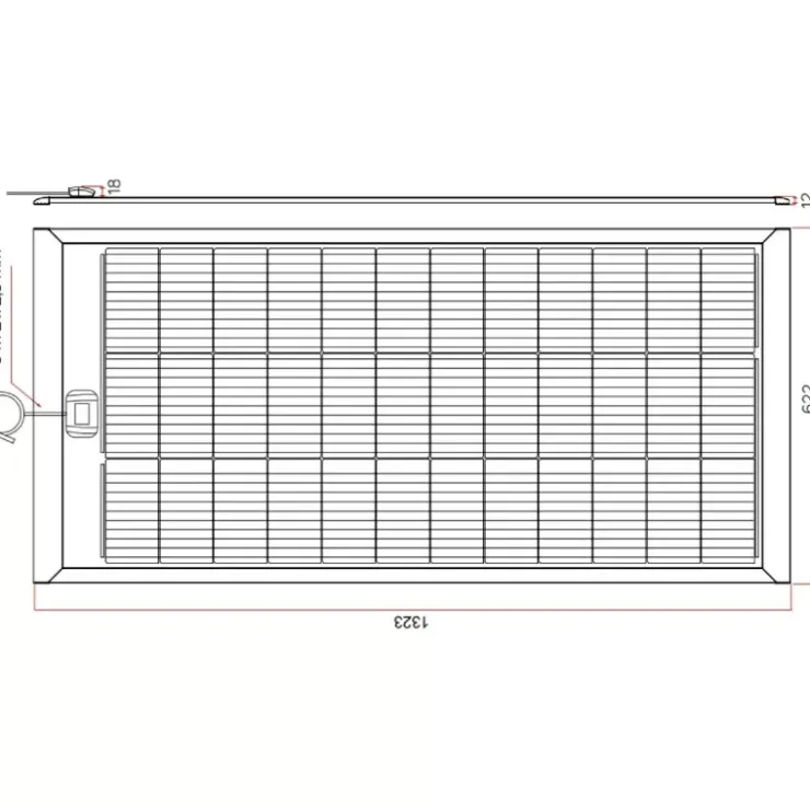 New Energie Mobile EM Panneau solaire PERC-HD slim 140