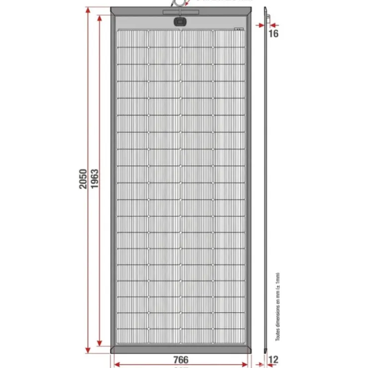 Online Energie Mobile EM Panneau solaire PERC-HD slim 300W
