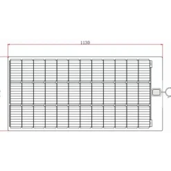Online Energie Mobile EM Panneau solaire souple PERC Flex 115 W Noir