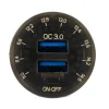 Energie Mobile EM Prise 2 x USB et voltmètre 12V DC
