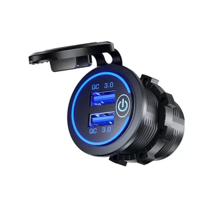 Clearance Energie Mobile EM Prise double USB 3.0 12V DC avec inter