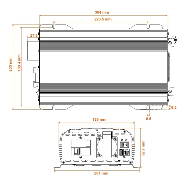 Outlet Energie Mobile EM PSW DIF-V2 1600 Va | Convertisseur sinusoïdal DC-AC