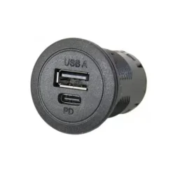 Sale Energie Mobile EM USB-SE prise USB-A + USCB-C | sans LED