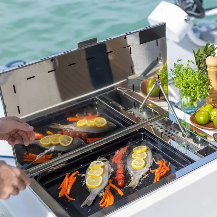 Discount ENO Plancha gaz avec couvercle Antigua