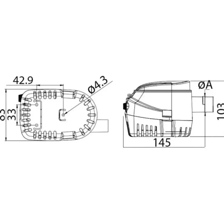 Outlet Osculati EUROPUMP II Pompe de cale G1100 24V