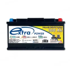 New extraPOWER Batterie lithium 12 V | 100 Ah - 1280 Wh