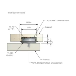 Outlet Fastmount Kit Very Low Profile VL-03H | 10kg
