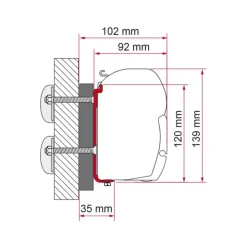 Discount Fiamma Adaptateur F45 S | Dethleffs Globebus intégral