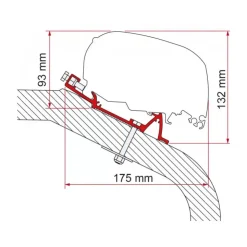 New Fiamma Adaptateur F80 S pour LMC TEC