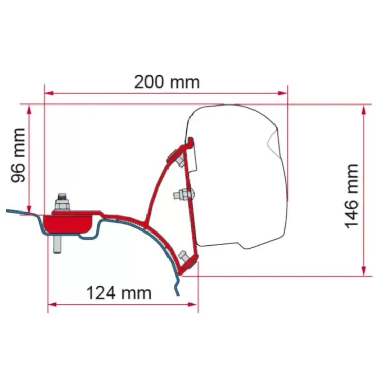 Discount Fiamma Adaptateur F43Van | VW T5 T6 sans rail C